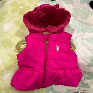Pink U.S. Polo Assn vest 18 months